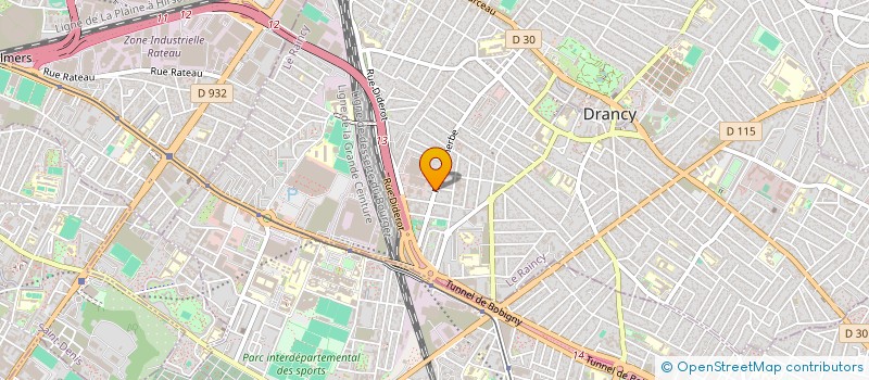 localisation de l'entreprise P.R.C à DRANCY
