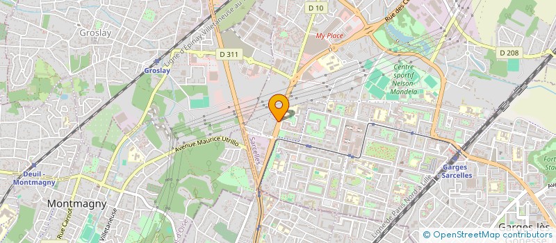 localisation de l'entreprise P R C M à SARCELLES