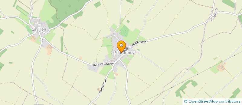 localisation de l'entreprise P.R.C. - PLAQUISTE RENOVATION CREATION  PICQUIGNY