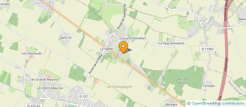 localisation de l'entreprise P.R.COLLECTION INSTITUT  SAINT-GEORGES-DES-COTEAUX