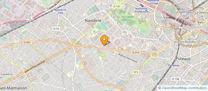 localisation de l'entreprise P.R.E.C.I.S. à NANTERRE