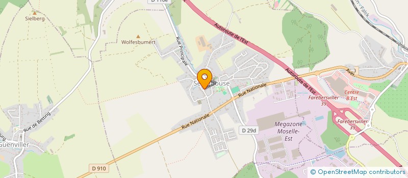 localisation de l'entreprise P.R.H.  SEINGBOUSE