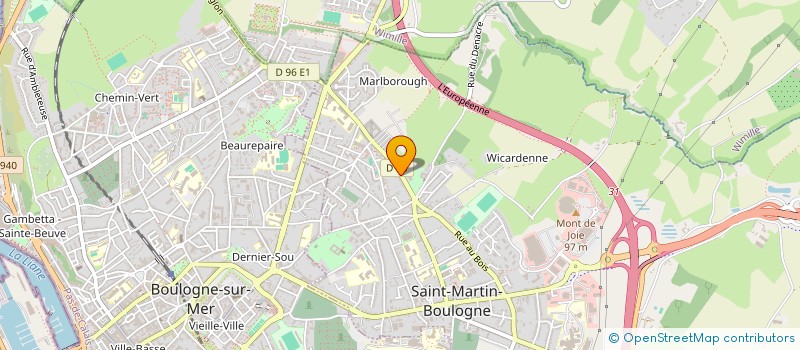 localisation de l'entreprise P R HO FORMATION COTE D OPALE  SAINT-MARTIN-BOULOGNE