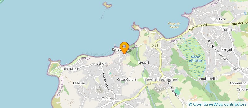 localisation de l'entreprise P.R.'IMMO  TRELEVERN