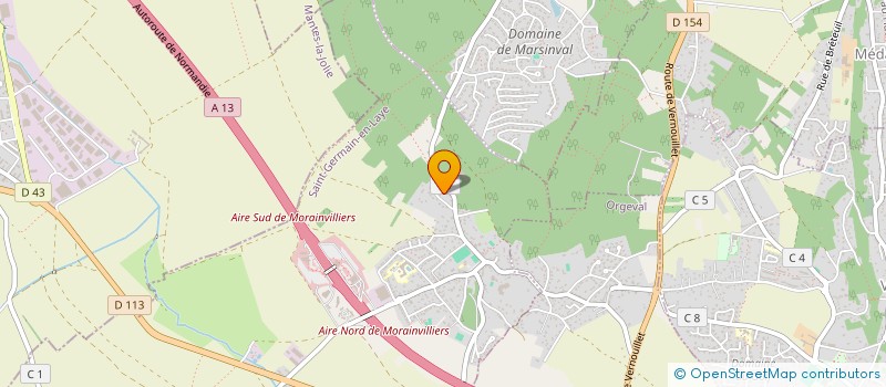 localisation de l'entreprise P.R IMMOBIBILIER  MOUILLERON-SAINT-GERMAIN