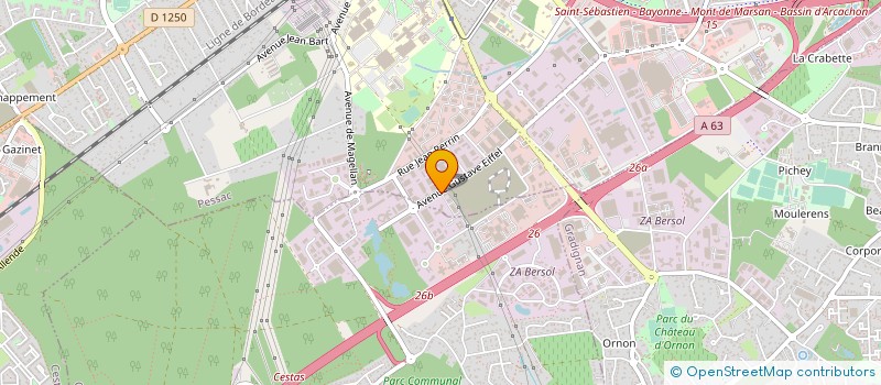 localisation de l'entreprise P.R. INGENIERIE à PESSAC