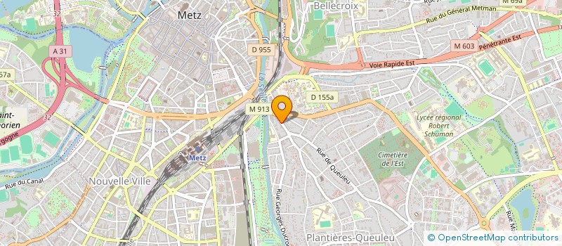 localisation de l'entreprise P.R.L. DIFFUSION à METZ
