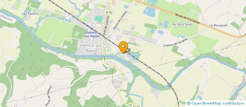 localisation de l'entreprise P-R-LAMEILHE  VIELMUR-SUR-AGOUT