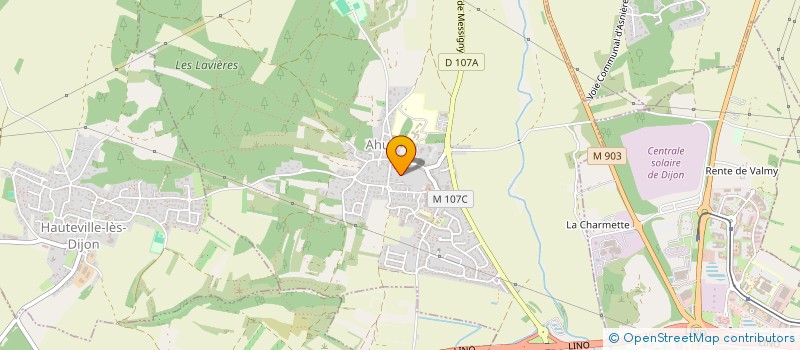 localisation de l'entreprise P.R.M.  AHUY