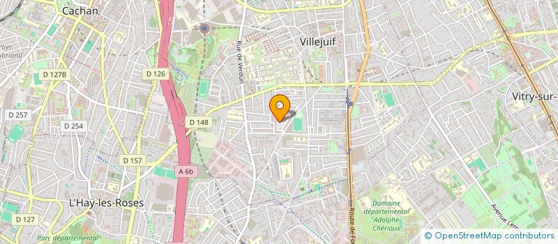 localisation de l'entreprise P.R.M. BATIMENT  VILLEJUIF