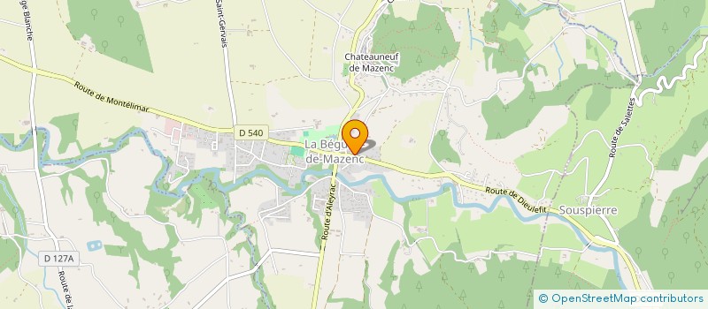 localisation de l'entreprise P.R.O EXPERTISE LA BEGUDE DE MAZENC  LA BEGUDE-DE-MAZENC