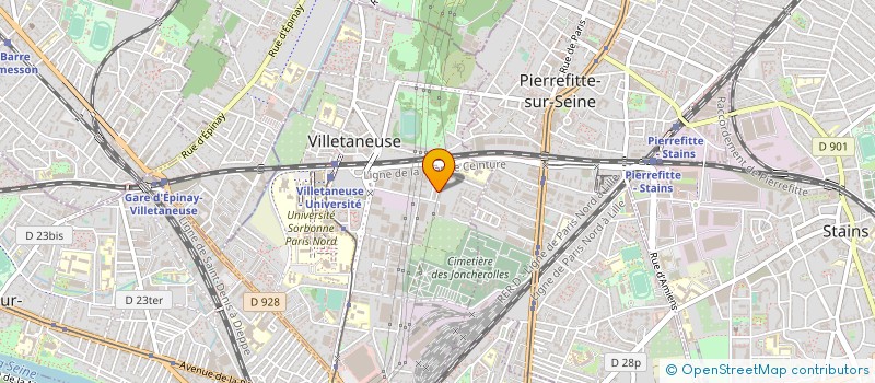 localisation de l'entreprise P.R.O.F.I. - BAT à VILLETANEUSE