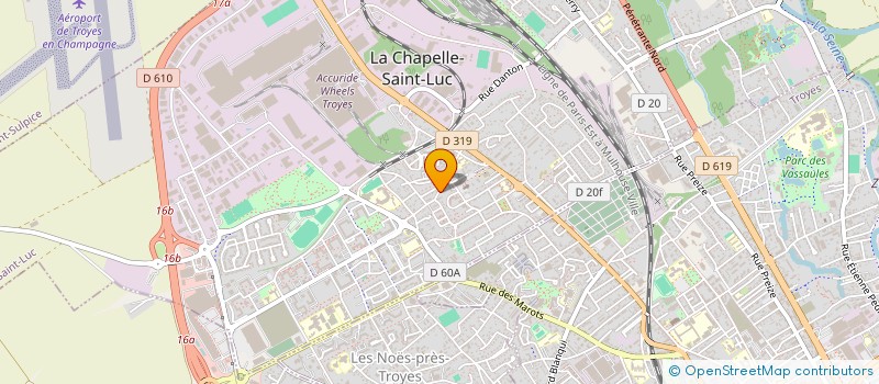 localisation de l'entreprise P.R ROMILLY  LA CHAPELLE-SAINT-LUC