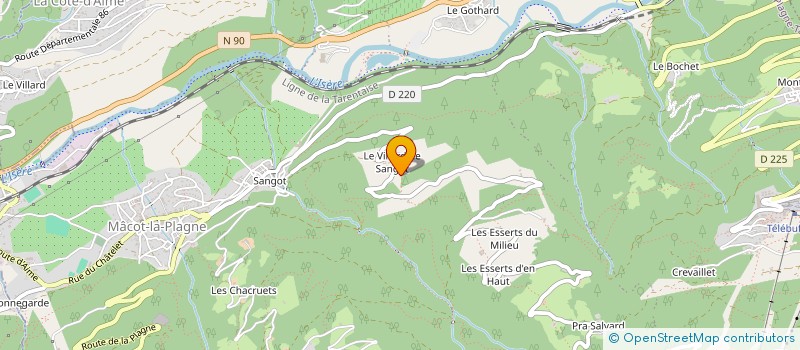 localisation de l'entreprise P R S à LA PLAGNE TARENTAISE