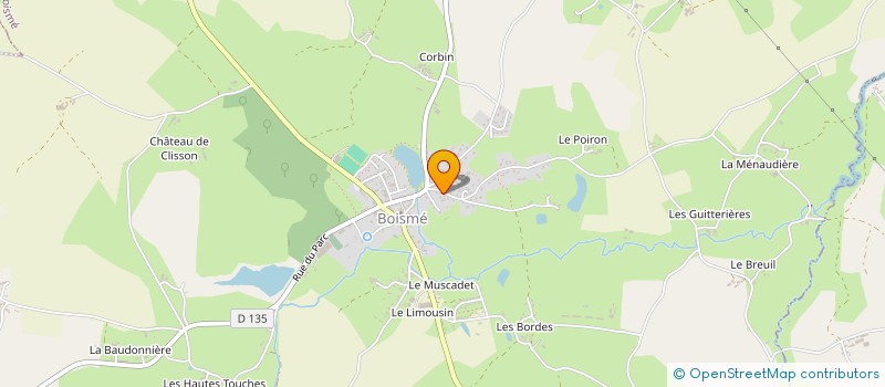 localisation de l'entreprise P.R.S. à BOISME