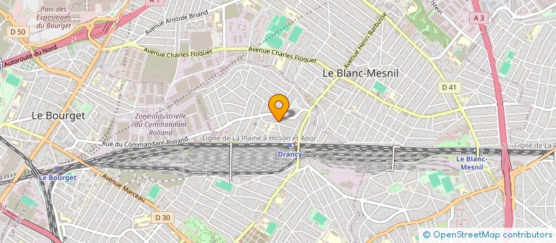 localisation de l'entreprise P.R.S. à DRANCY