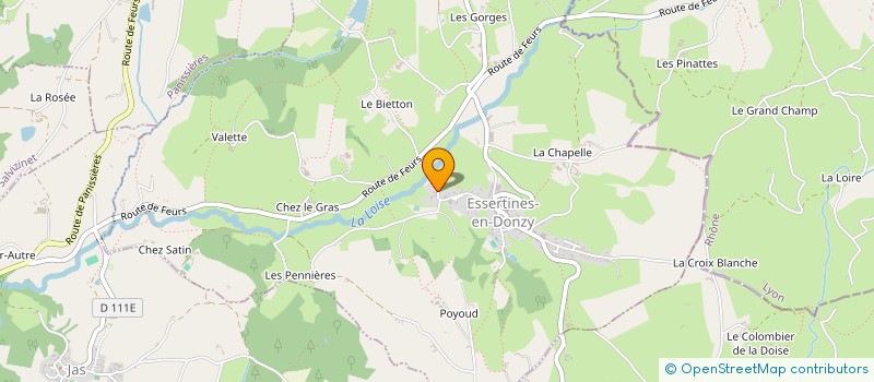 localisation de l'entreprise P & R TRANS à ESSERTINES-EN-DONZY