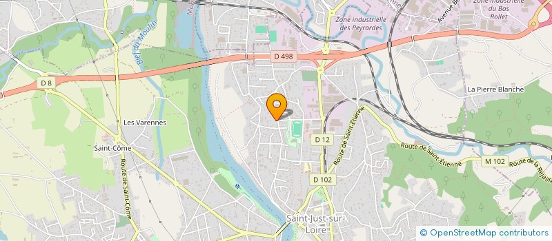 localisation de l'entreprise P&R WEB  SAINT-JUST-SAINT-RAMBERT