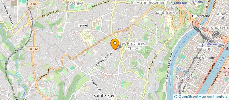 localisation de l'entreprise P RENOVATION  SAINTE-FOY-LES-LYON