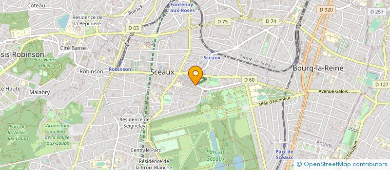 localisation de l'entreprise P RULLIERE ET ASSOCIES JOAILL à SCEAUX