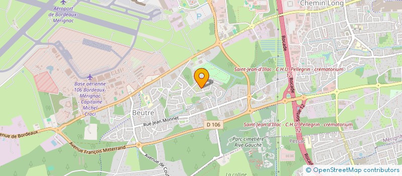 localisation de l'entreprise P.S  MERIGNAC