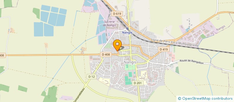 localisation de l'entreprise P.S.A.  NANGIS