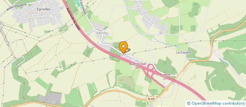 localisation de l'entreprise P.S.A.V.  VENOY