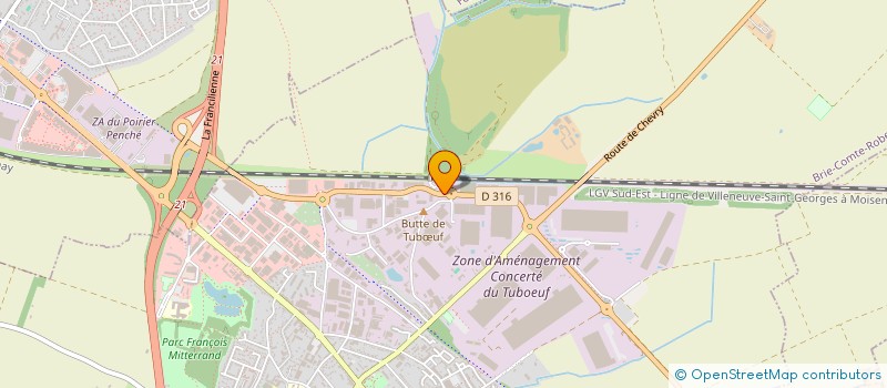 localisation de l'entreprise P.S.BATIMENT  BRIE-COMTE-ROBERT