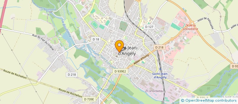 localisation de l'entreprise P&S BOITREAU  SAINT-JEAN-D'ANGELY