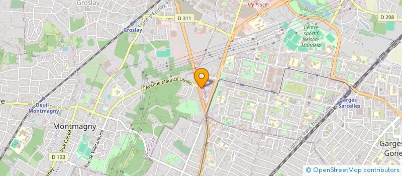 localisation de l'entreprise P.S.C à SARCELLES