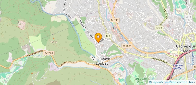 localisation de l'entreprise P-S-C-T-L à VILLENEUVE-LOUBET