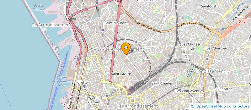localisation de l'entreprise P.S.D PLOMBERIE SANITAIRE DEPANNAGE à MARSEILLE