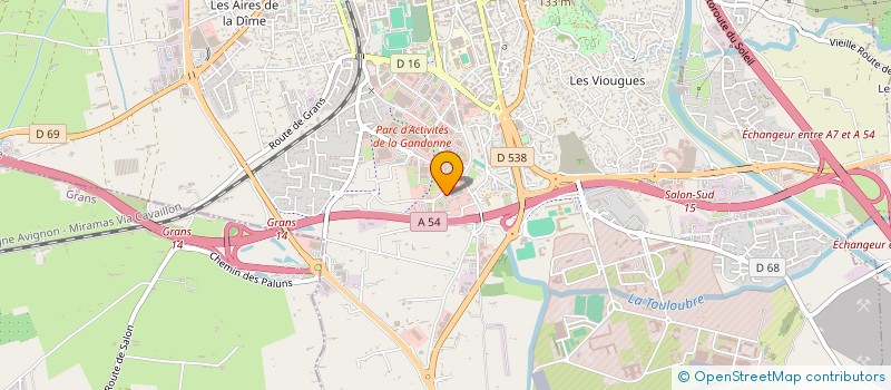 localisation de l'entreprise P.S.D.(PROTECT SOLAIRE DISTRIBUT) à SALON-DE-PROVENCE