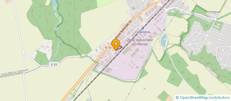 localisation de l'entreprise P.S EXPRESS  COIGNIERES