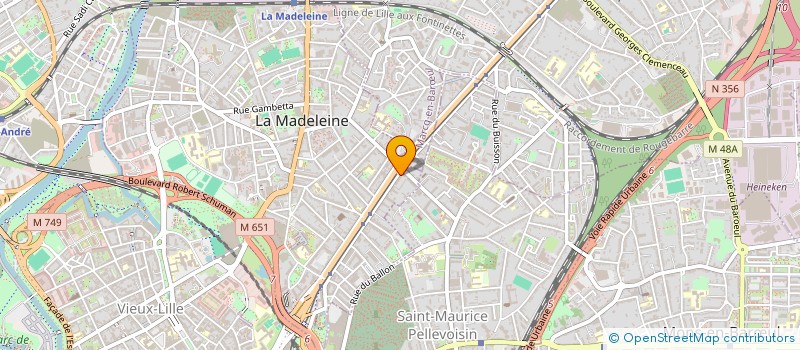 localisation de l'entreprise P.S.G à LA MADELEINE