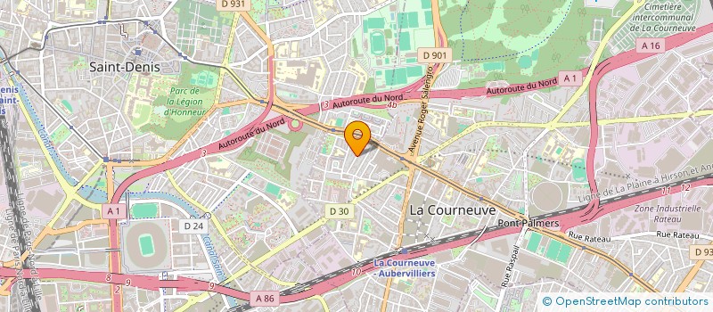 localisation de l'entreprise P.S.I INTERPRICE DE BATIMENT à LA COURNEUVE