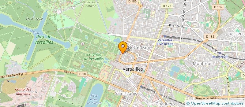 localisation de l'entreprise P S INDUSTRIES à VERSAILLES