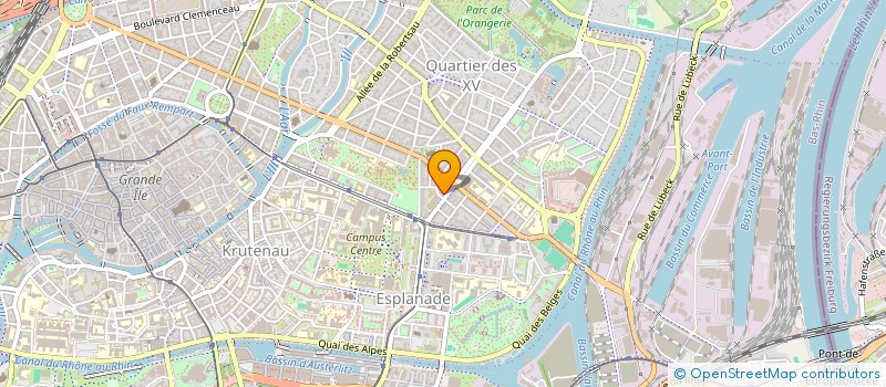 localisation de l'entreprise P.S.INSTITUT  STRASBOURG