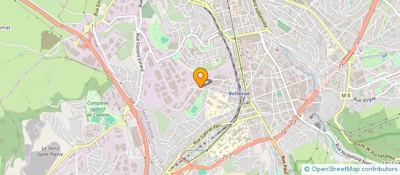 localisation de l'entreprise P.S.K  SAINT-ETIENNE