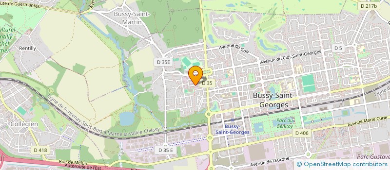 localisation de l'entreprise P.S.M.  BUSSY-SAINT-GEORGES