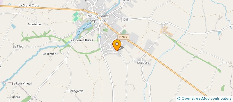 localisation de l'entreprise P.S.M à NEUVY-SAINT-SEPULCHRE