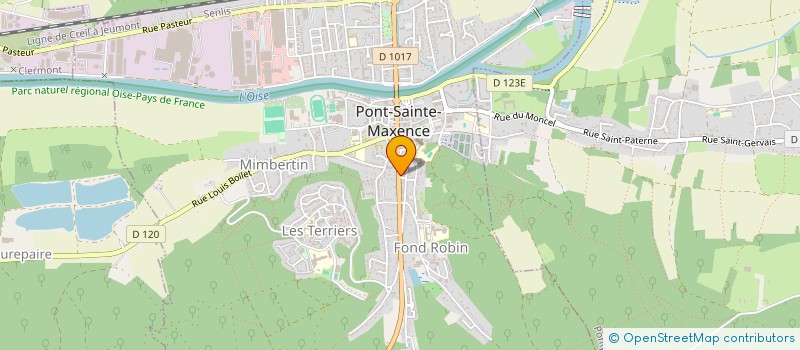 localisation de l'entreprise P.S.M  PONT-SAINTE-MAXENCE
