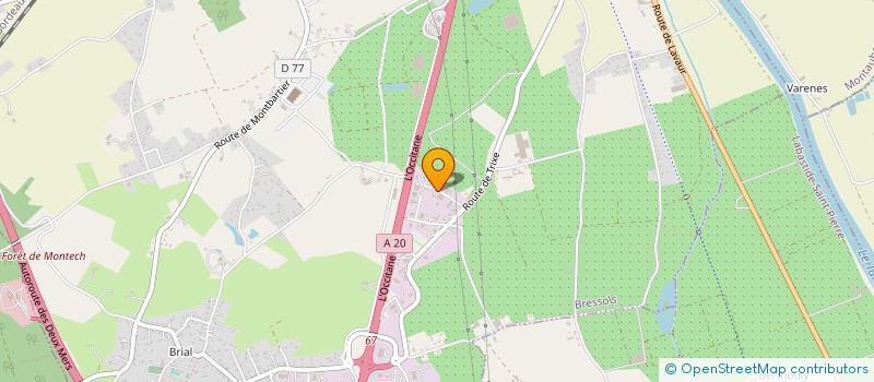 localisation de l'entreprise P.S.M.L.  BRESSOLS