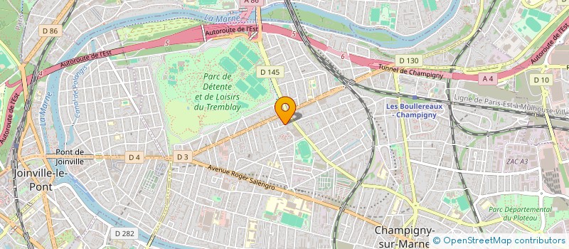 localisation de l'entreprise P.S.M POLISSAGE SUR METAUX à CHAMPIGNY-SUR-MARNE