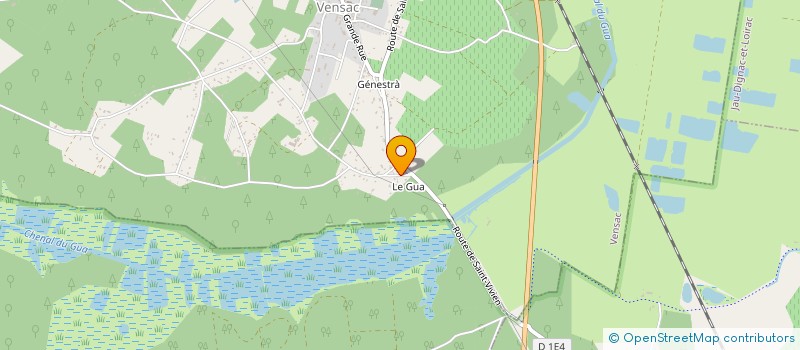 localisation de l'entreprise P.S.M. - PREFABRIQUES SUR MESURE  VENSAC