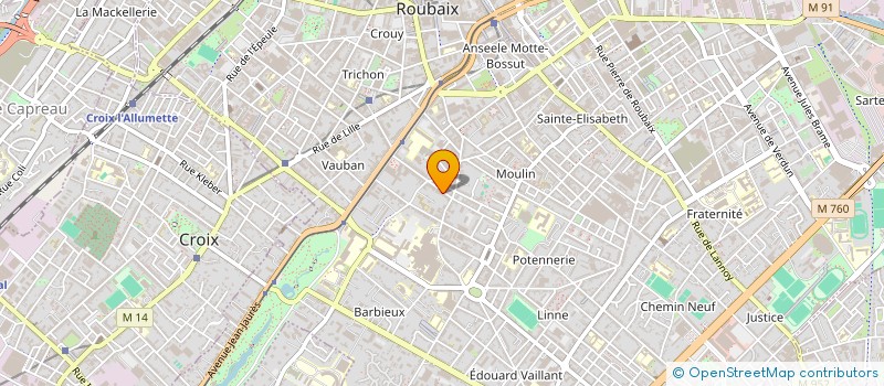 localisation de l'entreprise P.S.NOT  ROUBAIX