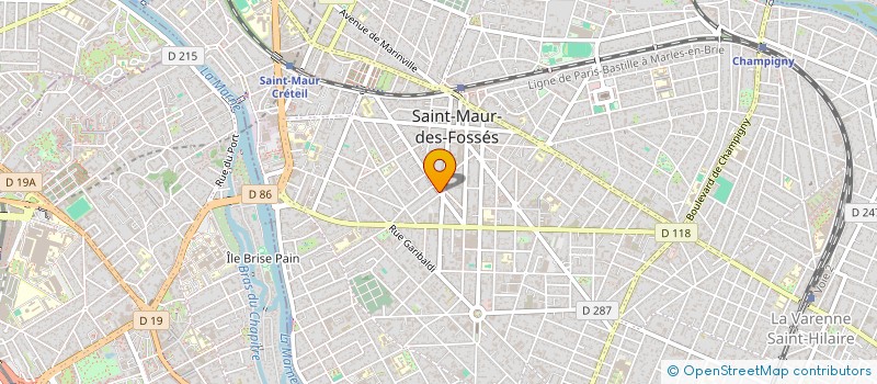 localisation de l'entreprise P.S.P à SAINT-MAUR-DES-FOSSES
