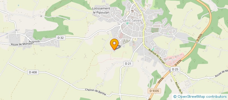 localisation de l'entreprise P.S. TRANSPORTS à SAINT-SEVER