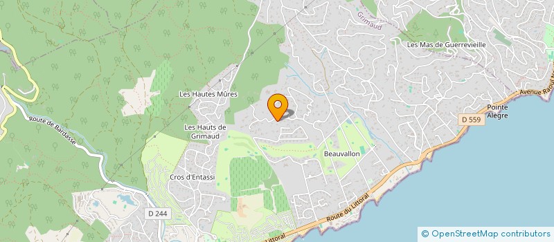 localisation de l'entreprise P/S VILLAS à GRIMAUD