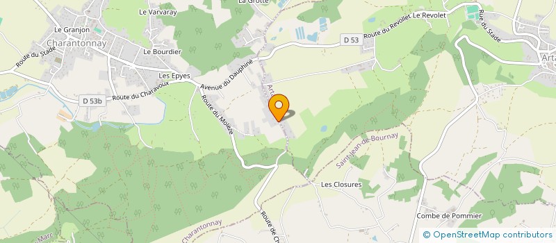 localisation de l'entreprise P-SAS PASTEL ETUDES  CHARANTONNAY